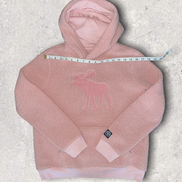 Abercrombie Kids Pink Sherpa Hoodie, Sz 13 / 14 - Picture 4 of 7